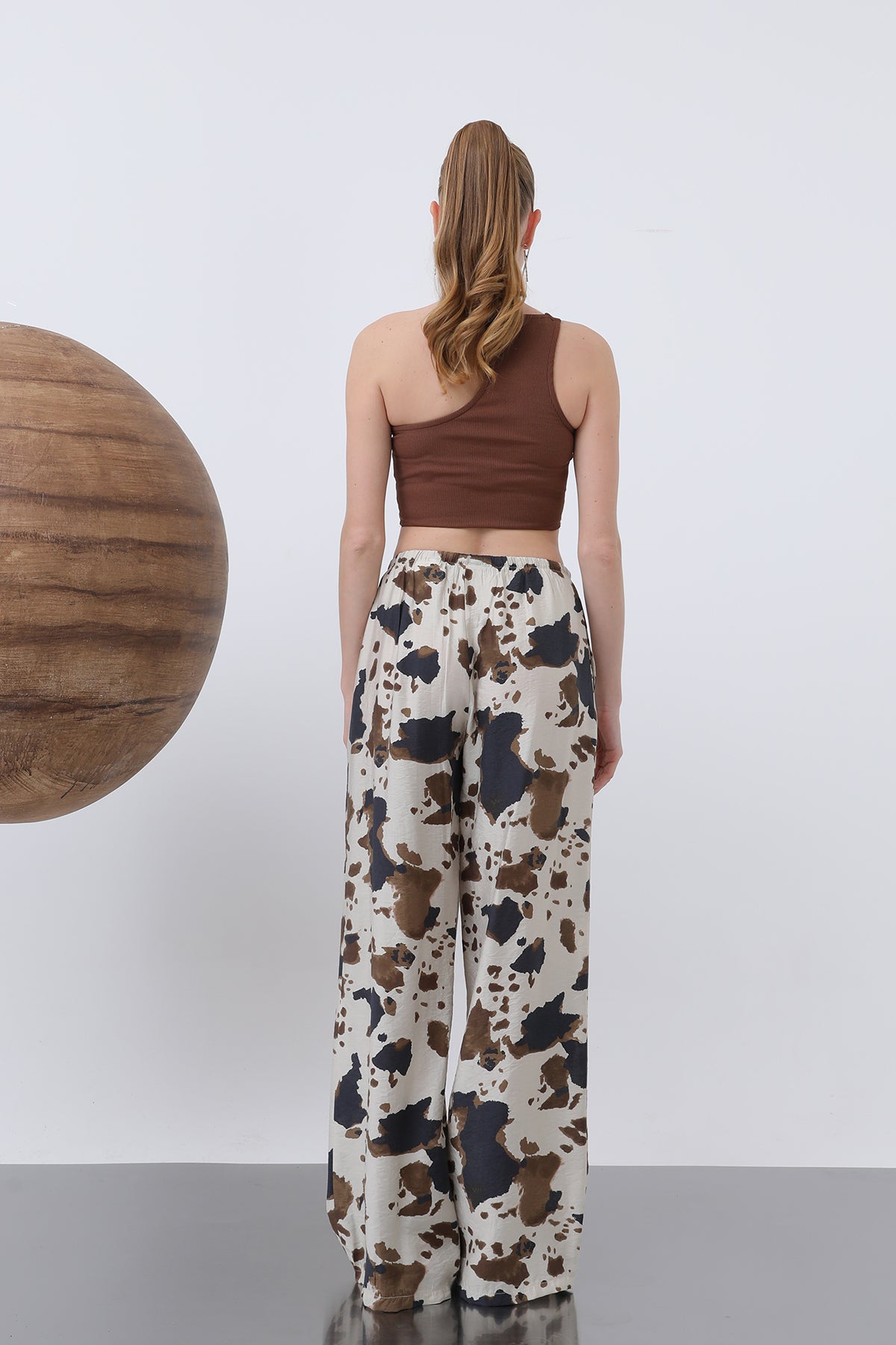 Kadın Desenli Bol Pantolon -32230PNT