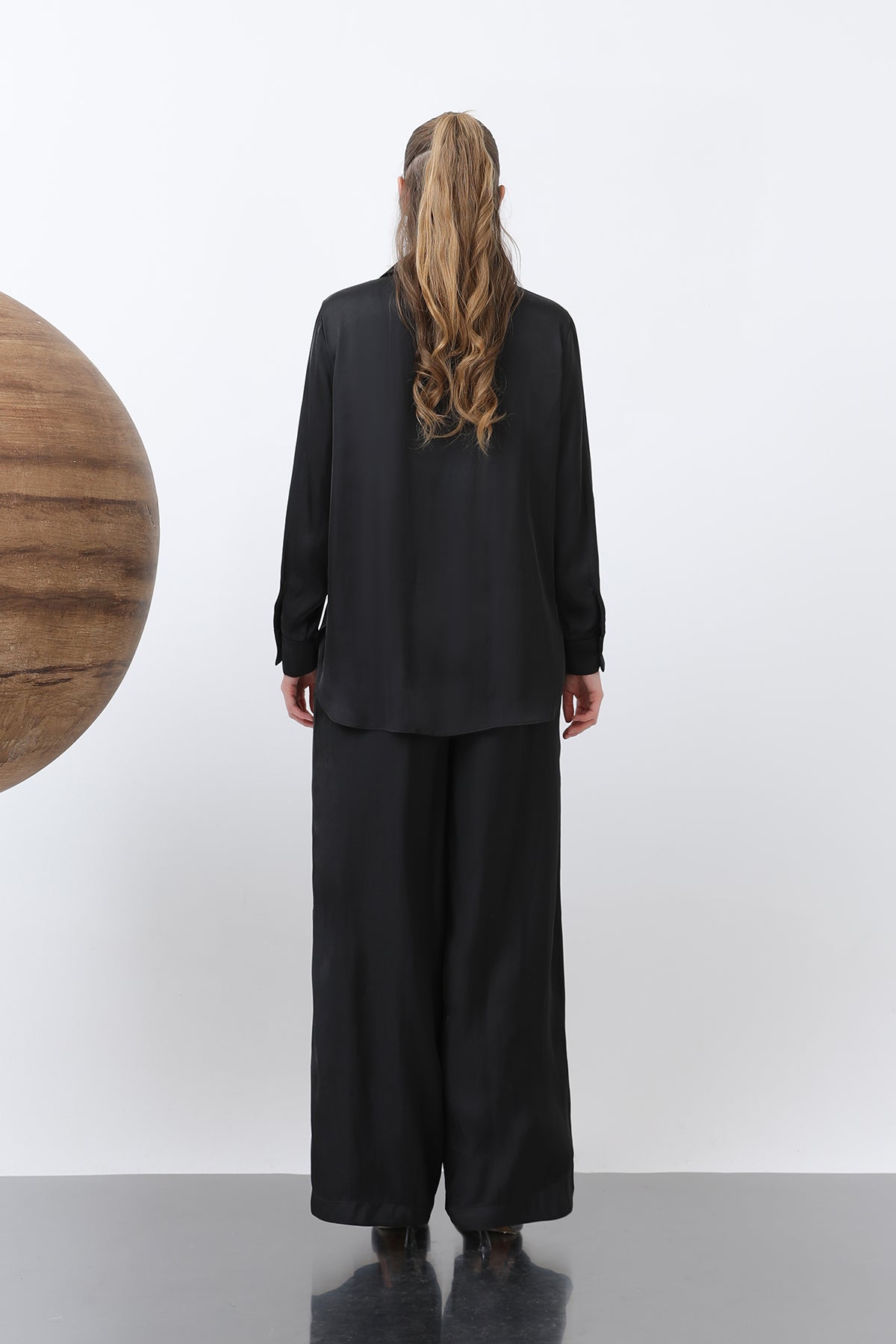 Women's Satin Shirt - 32258GML