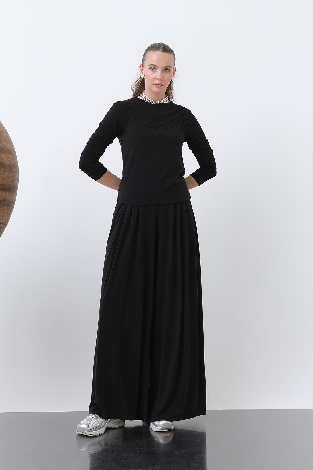 Kadın Atlet Detaylı Bluz -32262BLZ