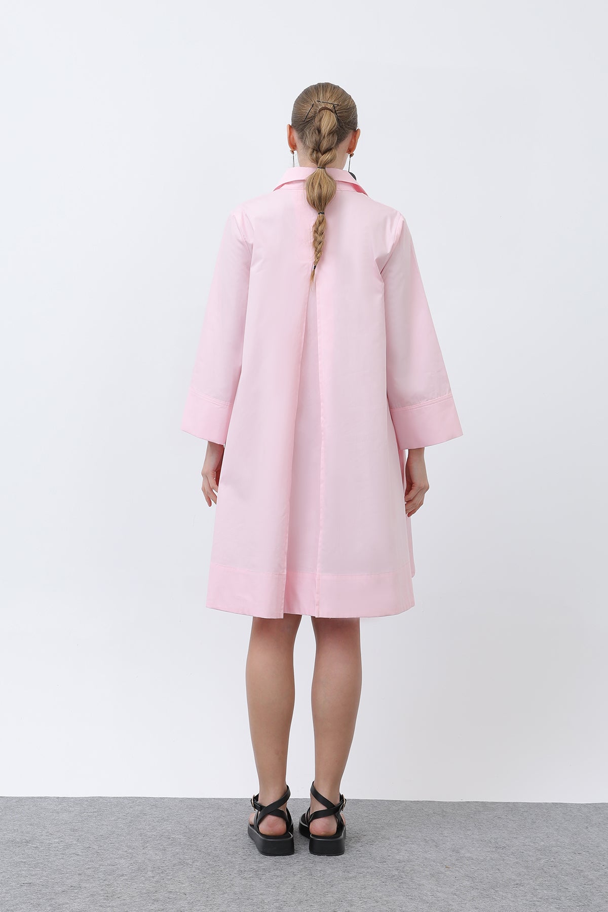 Kadın Poplin Mini Elbise -32274ELB