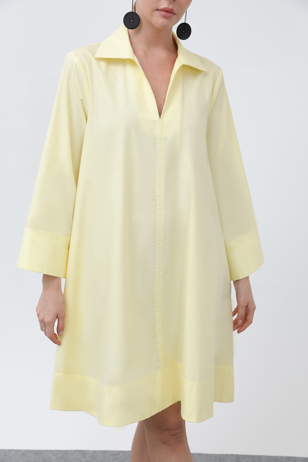Kadın Poplin Mini Elbise -32274ELB