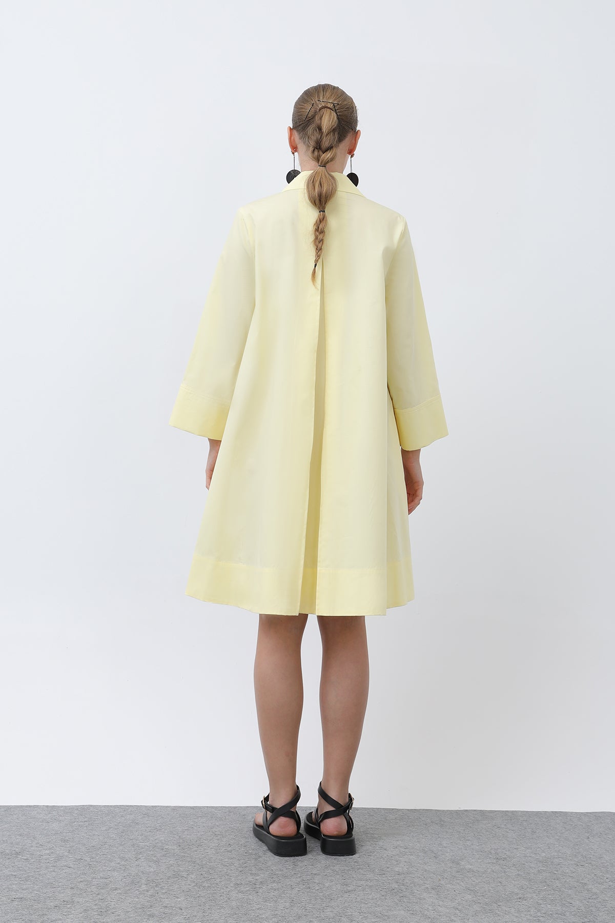 Kadın Poplin Mini Elbise -32274ELB