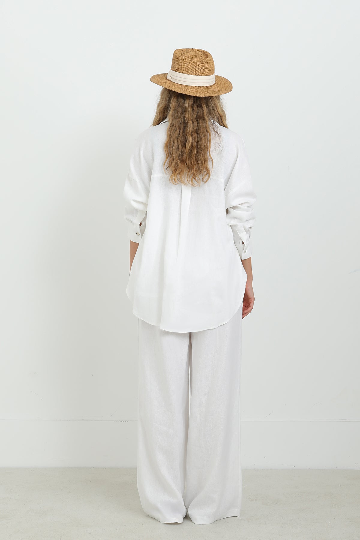 Women's Basic Linen Shirt - 32307GML