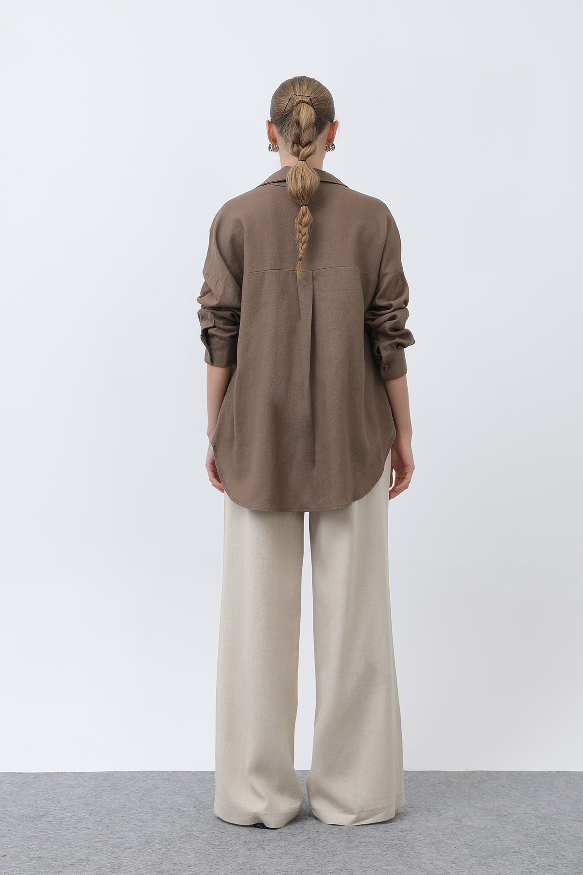 Women's Basic Linen Shirt - 32307GML