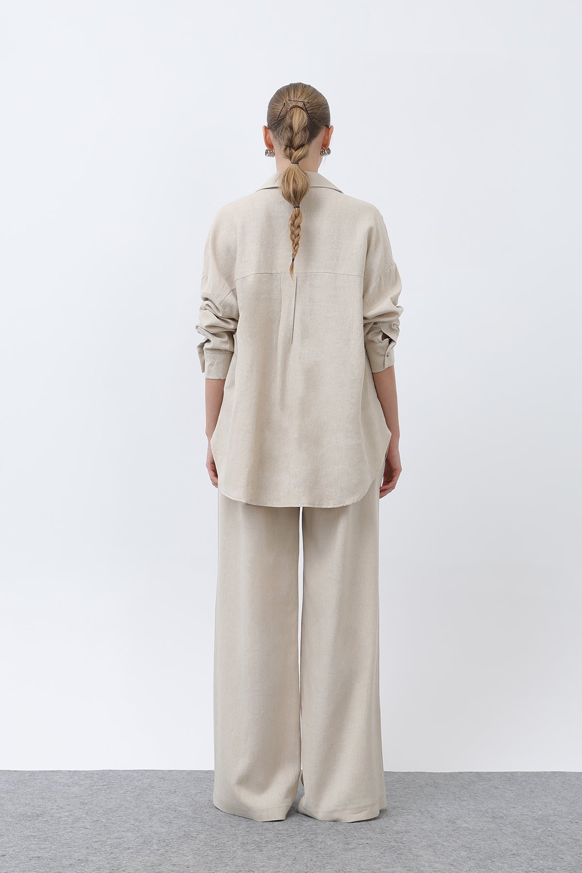 Women's Basic Linen Shirt - 32307GML