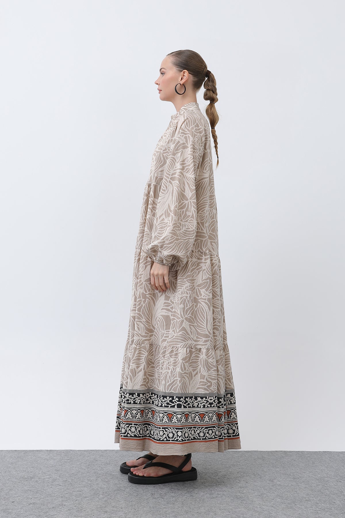 Kadın Desenli Elbise - 32311ELB