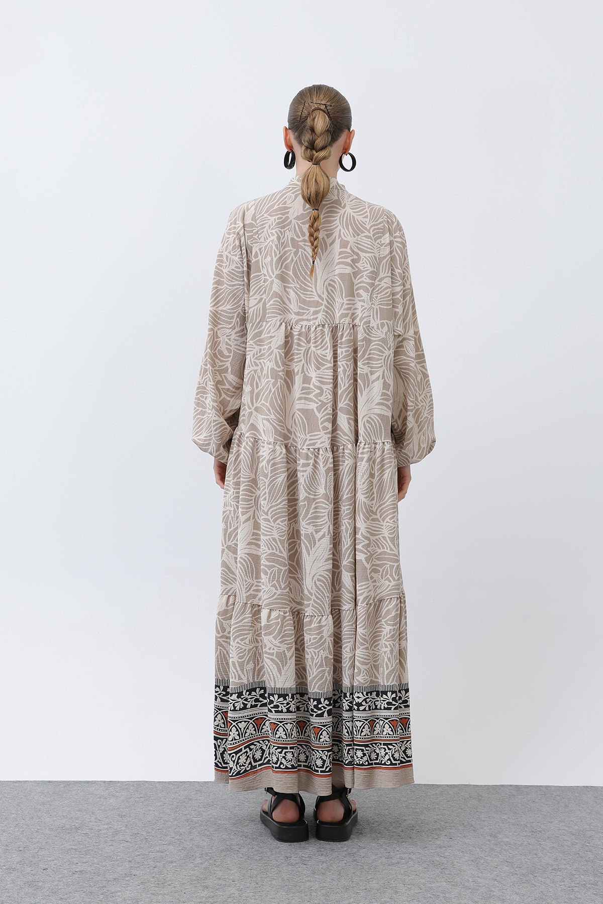 Kadın Desenli Elbise - 32311ELB