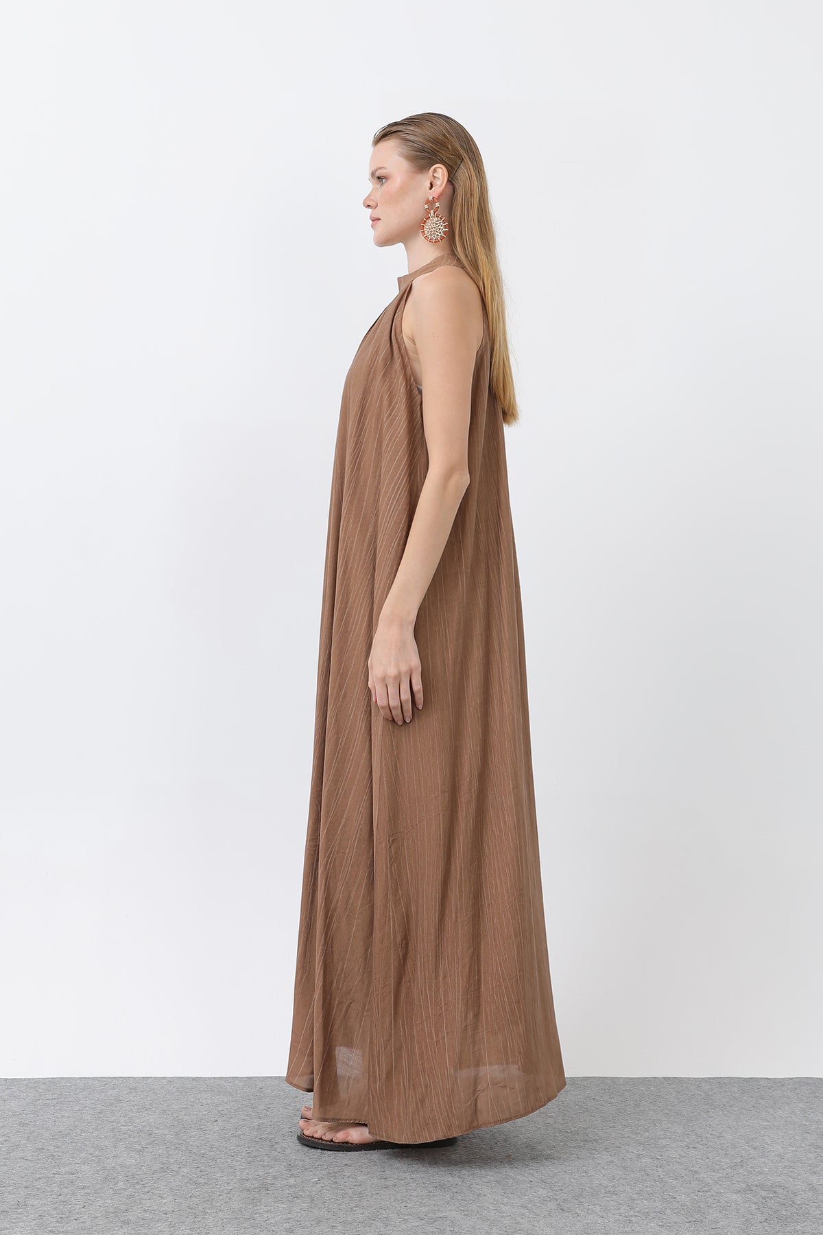 Kadın Halter Yaka Elbise - 32322ELB