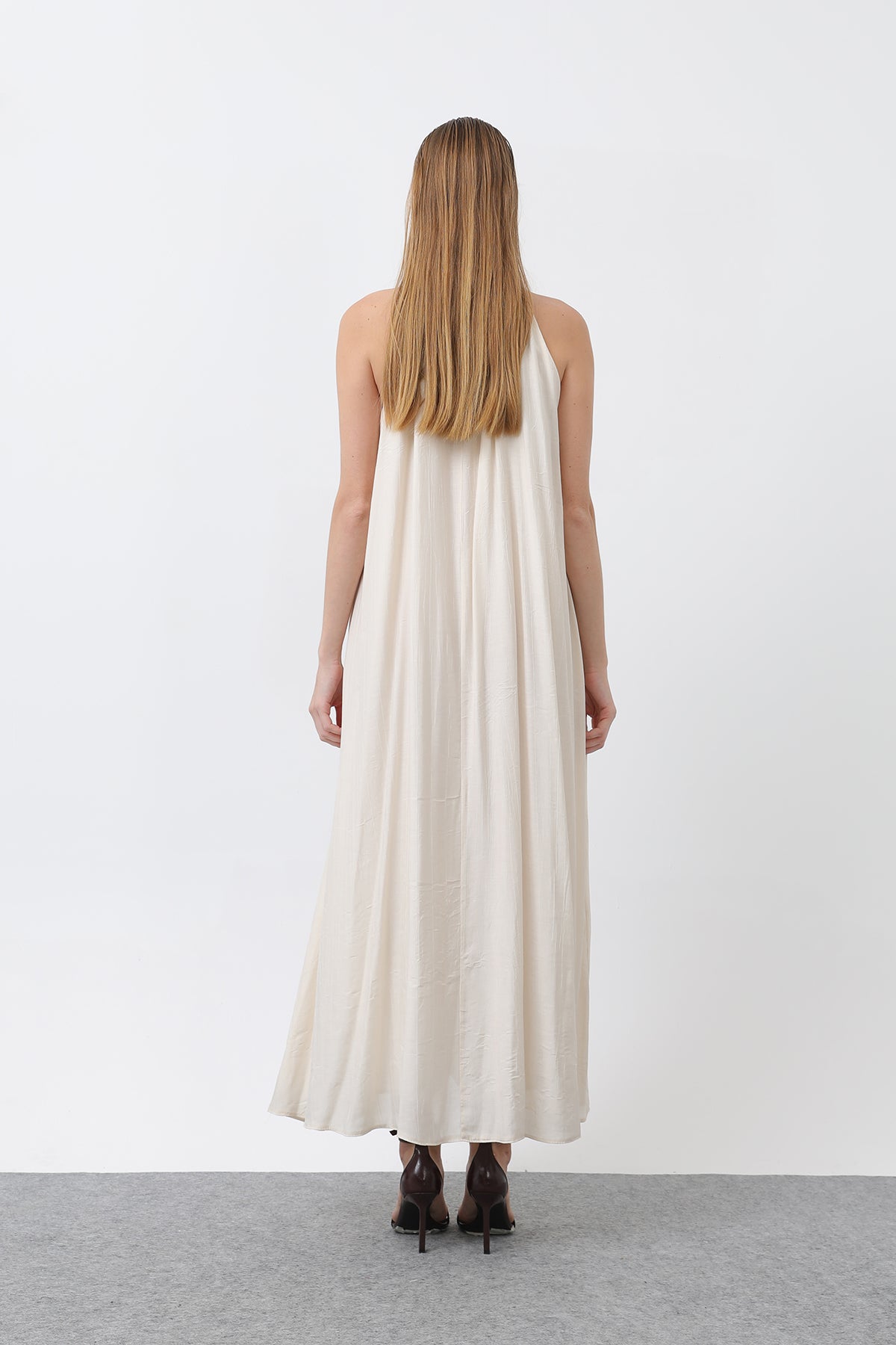 Kadın Halter Yaka Elbise - 32322ELB