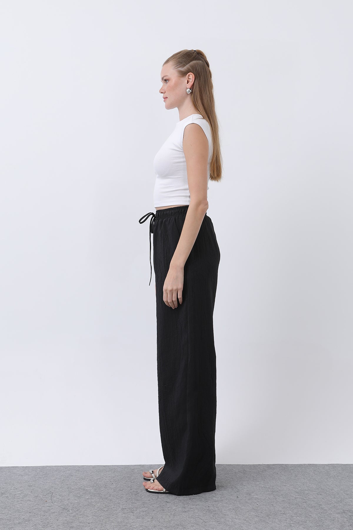 Kadın Belden Bağlamalı Pantolon - 32334PNT