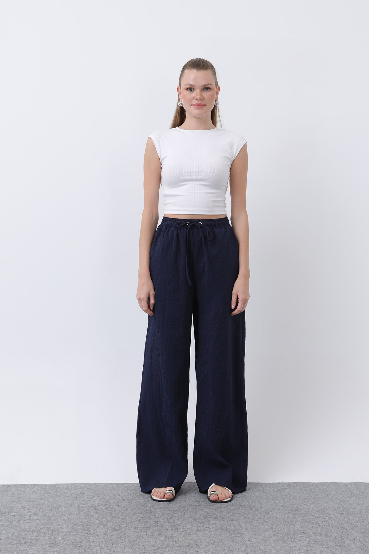 Kadın Belden Bağlamalı Pantolon - 32334PNT