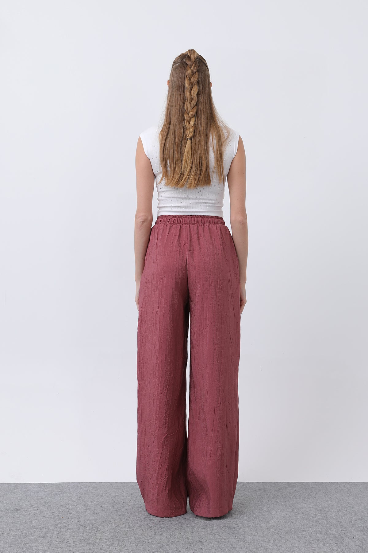 Kadın Belden Bağlamalı Pantolon - 32334PNT