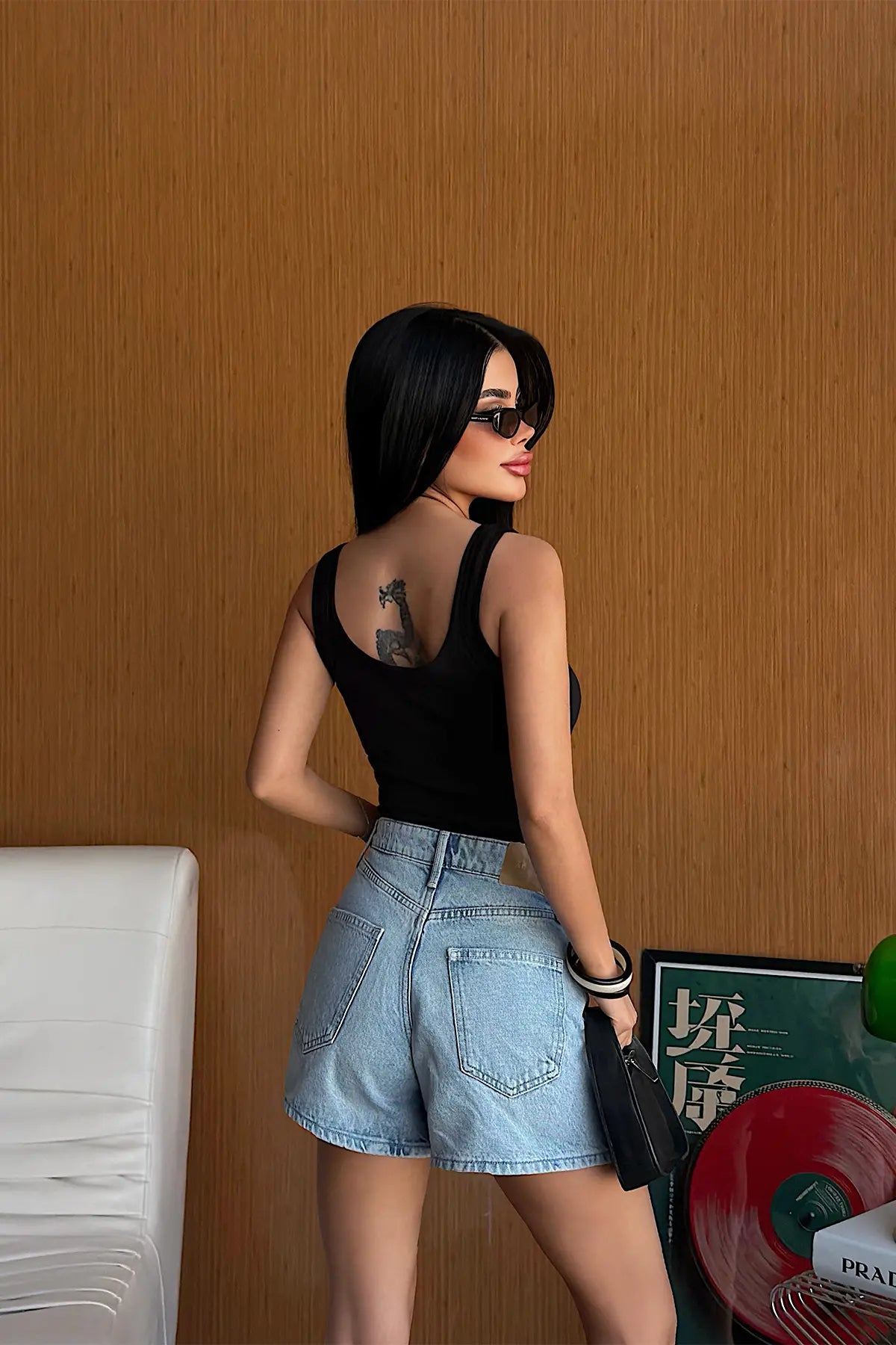 Siyah Basic Crop Top