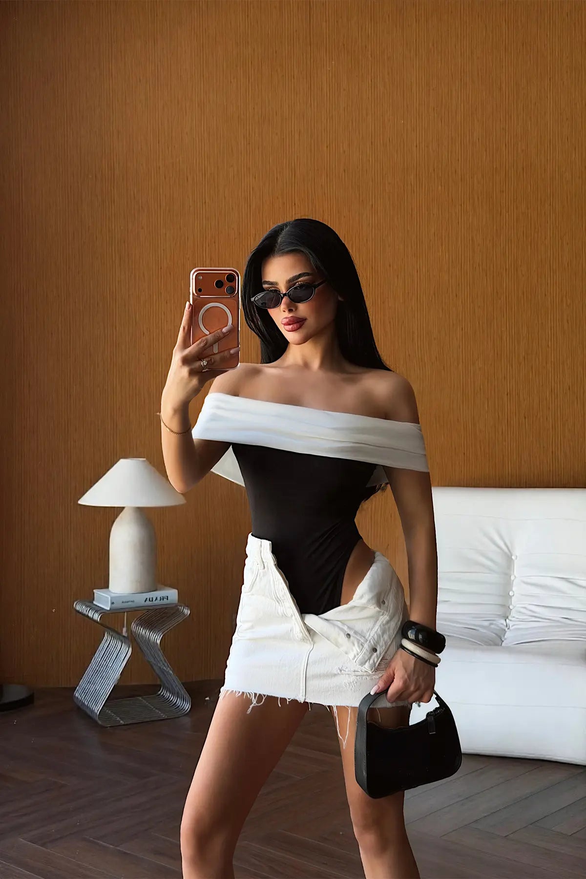 Siyah Basic Bodysuit