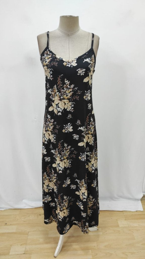 Women's Floral Print V-Neck Strappy Suprem Dress, 26355