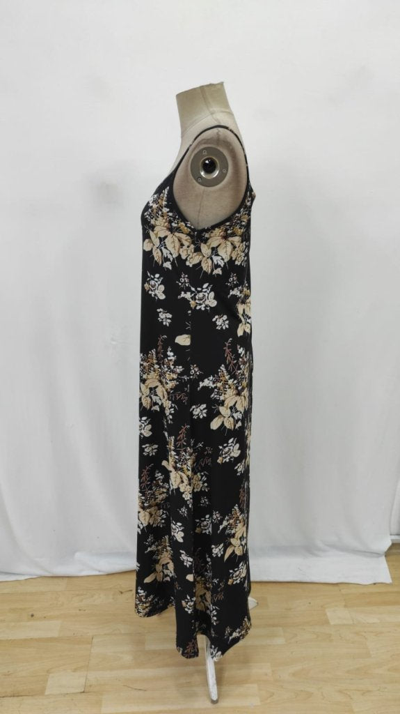 Women's Floral Print V-Neck Strappy Suprem Dress, 26355