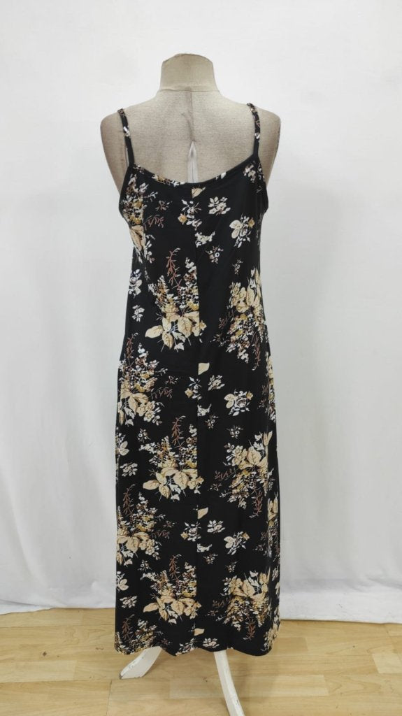 Women's Floral Print V-Neck Strappy Suprem Dress, 26355