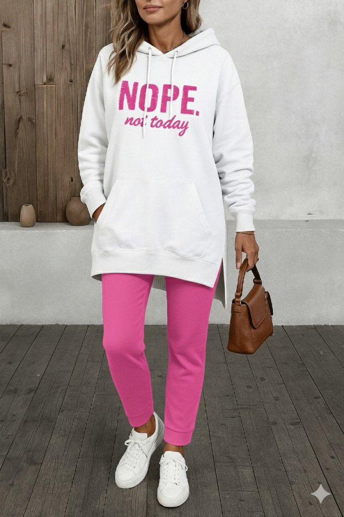 Women's Long Sleeve Hooded Lace-Up Viscose Two-Thread Sweatshirt, 31098