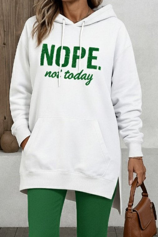 Kadın Uzun Kollu Kapşonlu Bağcıklı Viskon Iki Iplik Sweat, 31100