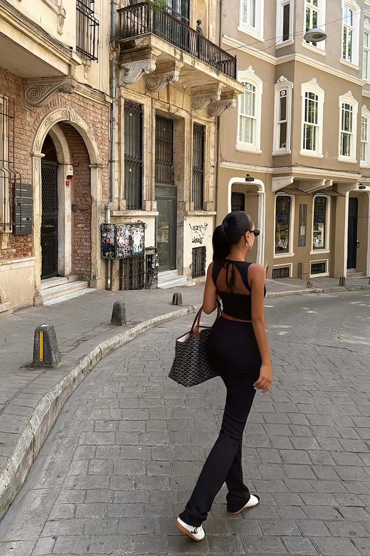 Siyah Solis 2 li Yoga Set