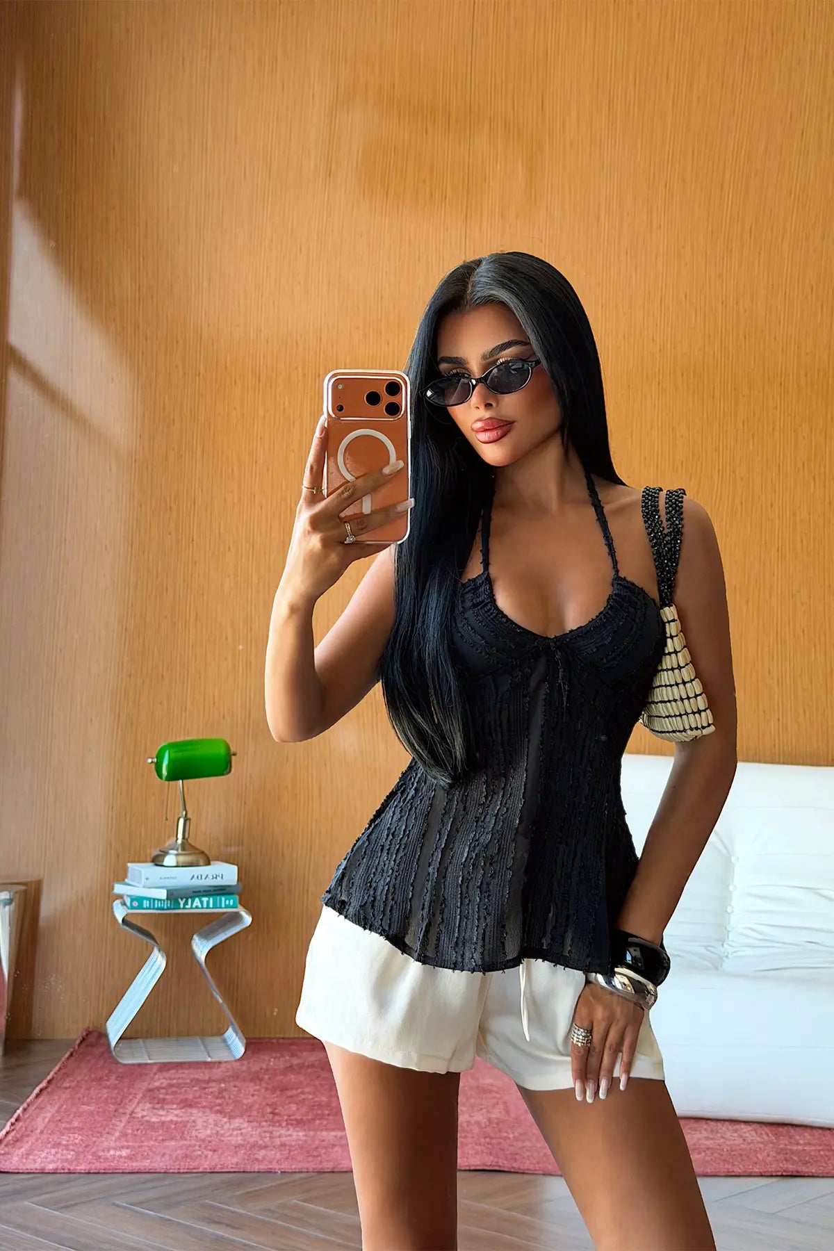 Siyah Askılı Bluz