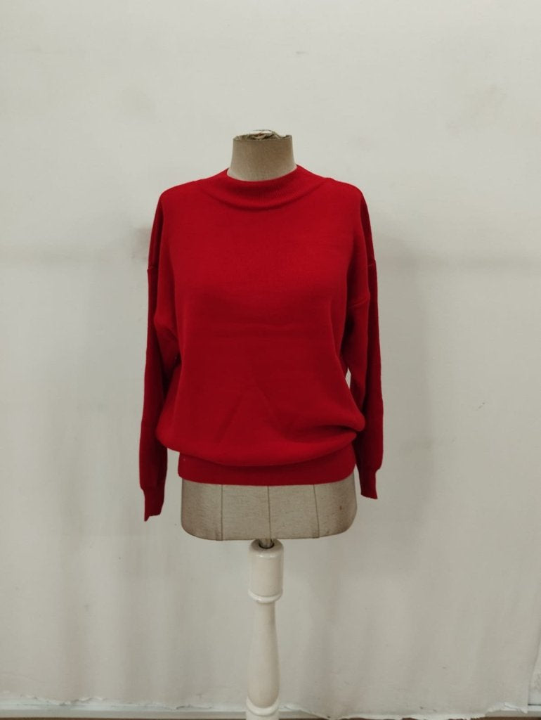 Women's Long Sleeve Turtleneck Knit Blouse, 29722