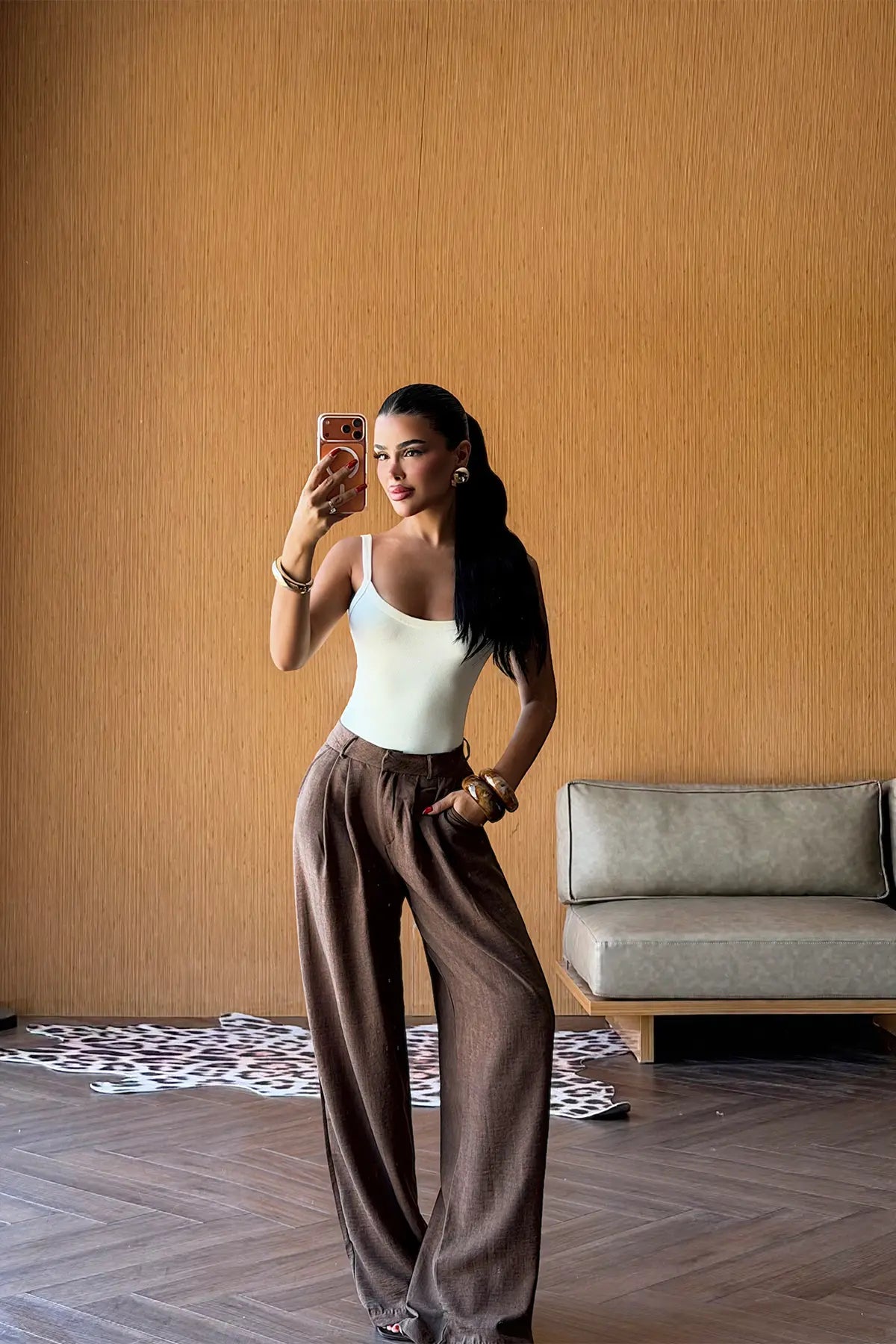 Kahverengi Basic Pantolon