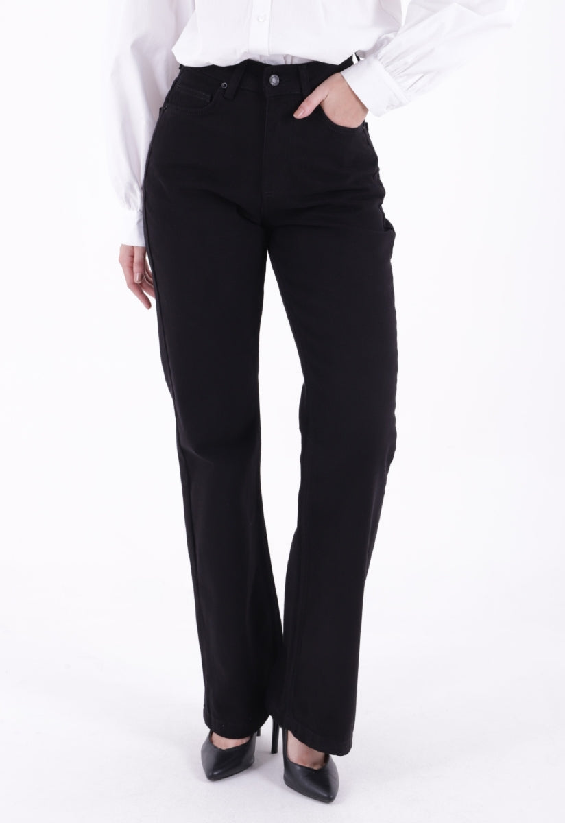 Relax Palazzo Kot Pantolon 7008 - Siyah - (27-32) - 2