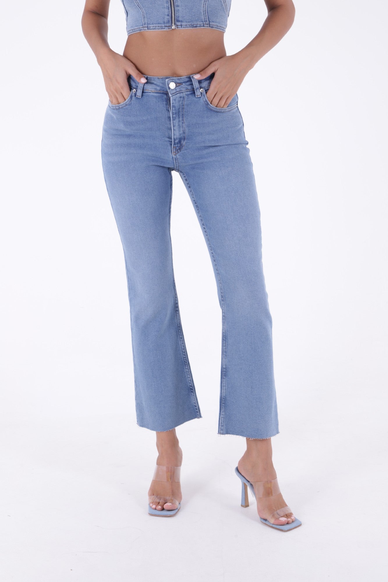 İspanyol Mom Fit Kot Pantolon 1706 - Açık Mavi Kot - (26-31) - 2