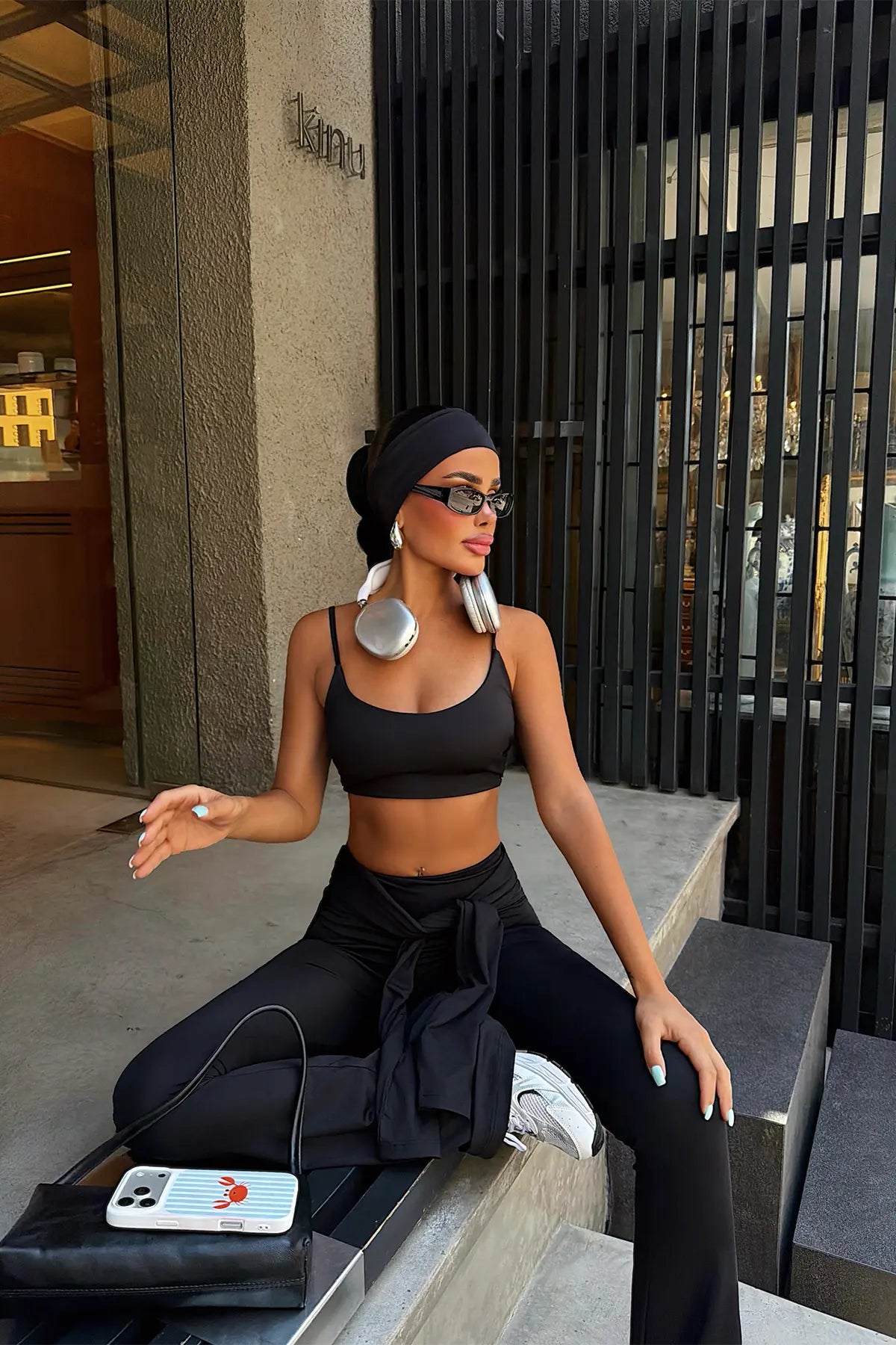 Siyah 4 lü Yoga Set