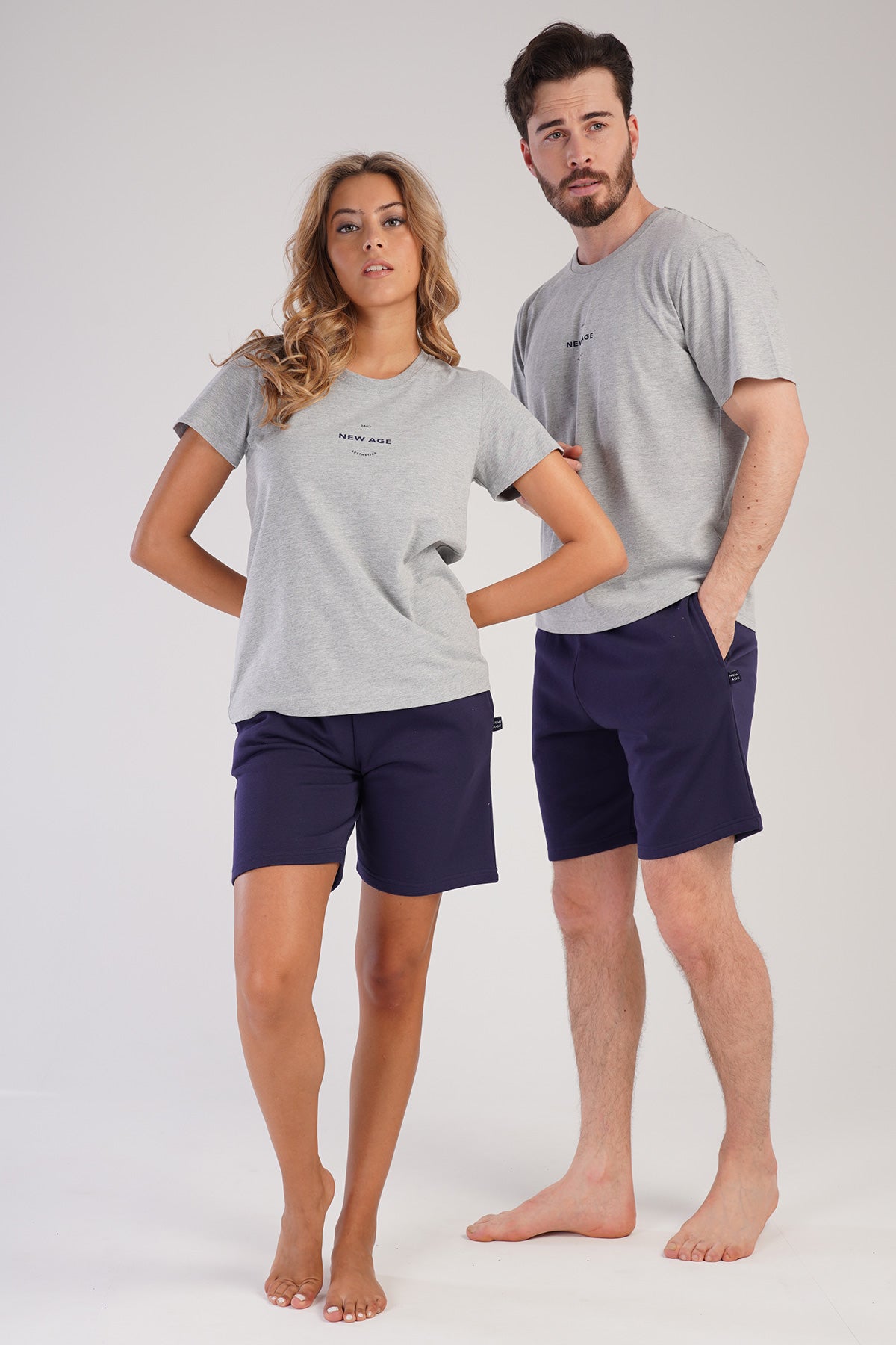 KADIN P.SUPREM/3IPLIK O YAKA KISA KOL CEPLI SORT TAKIM