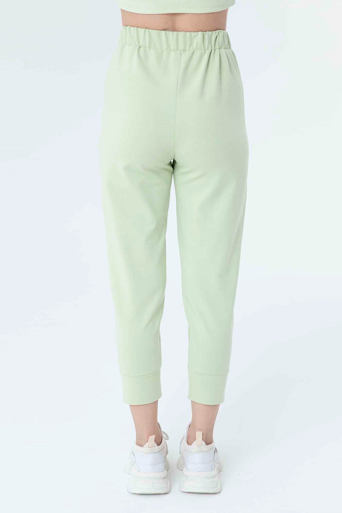 Kadın Ribana Detaylı Eşofman Altı - 30189PNT - LIGHT MINT