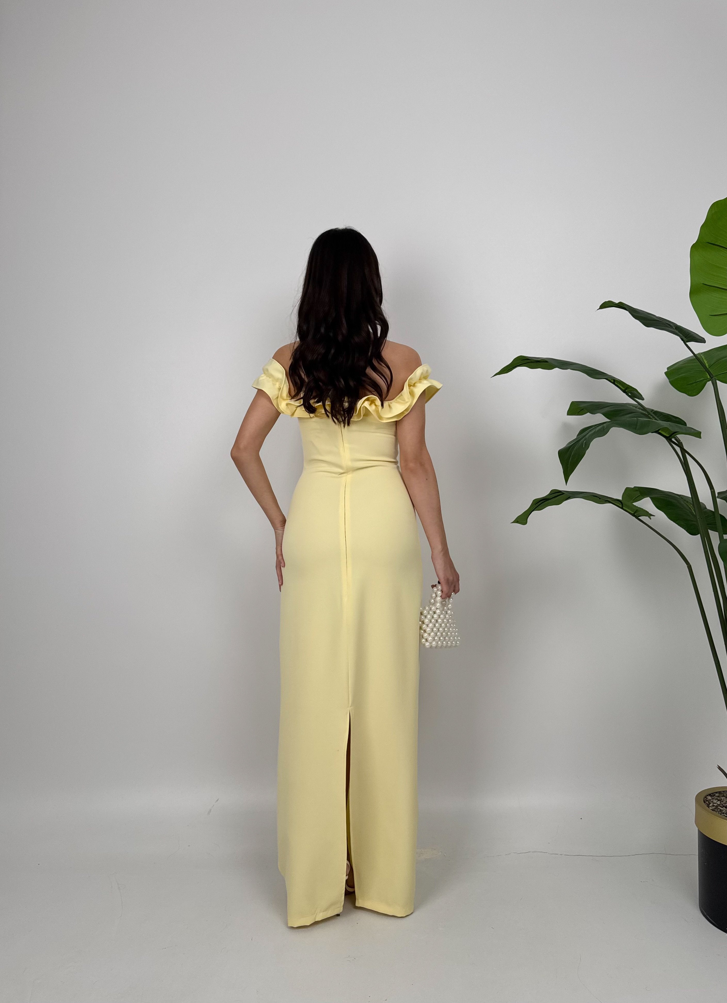 3021 GÖĞÜS BÜZGÜLÜ ELBİSE