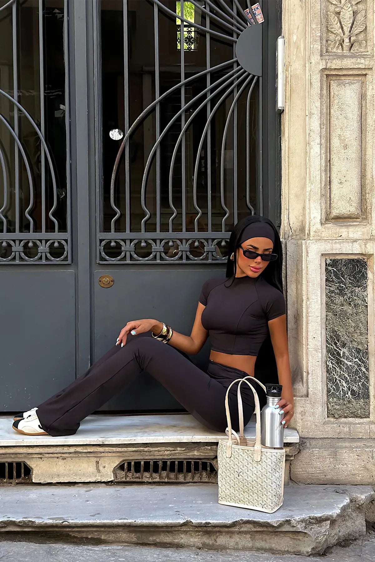 Siyah Minuya 4 lü Yoga Set