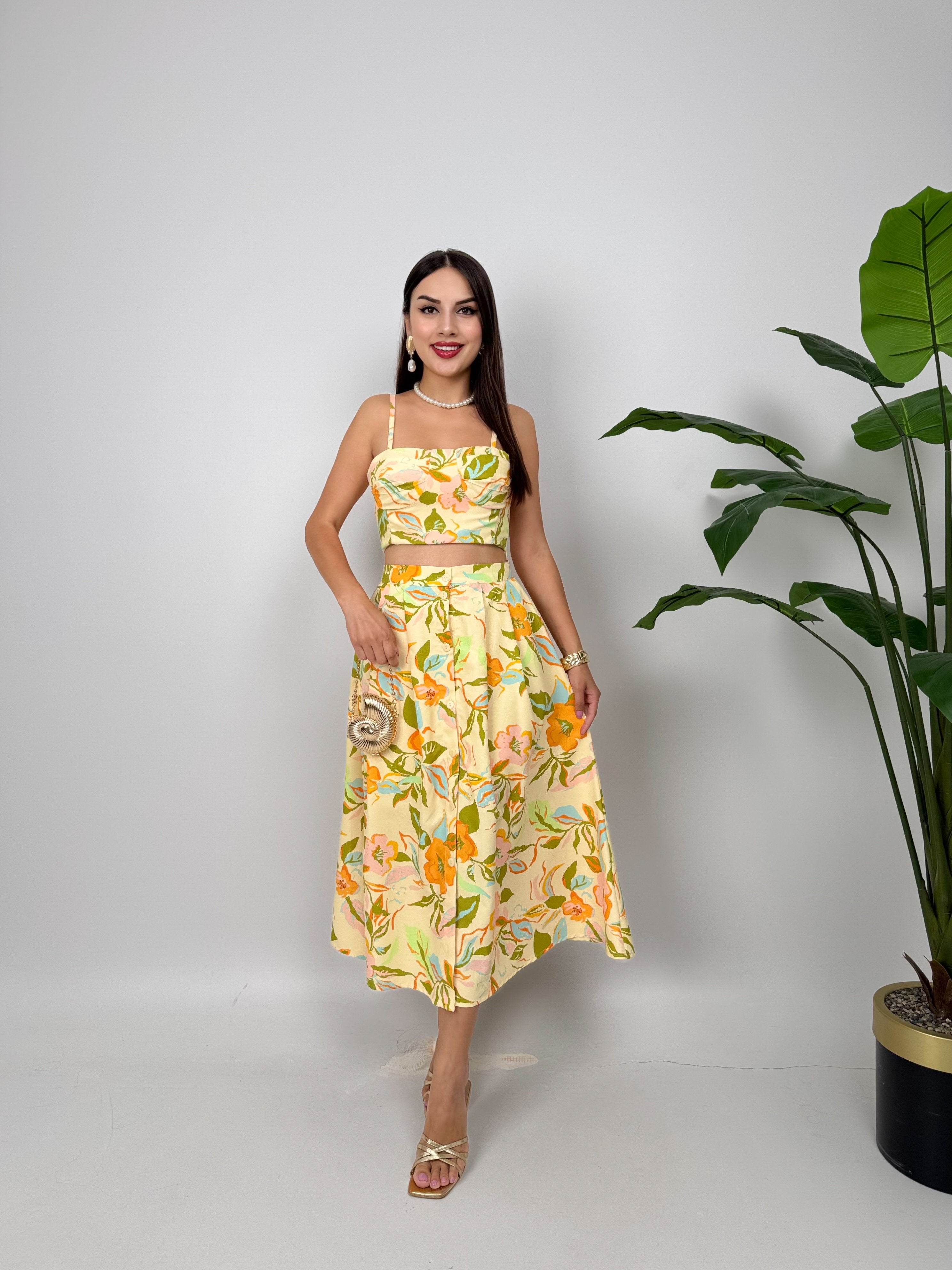 3040 DESENLİ ELBİSE