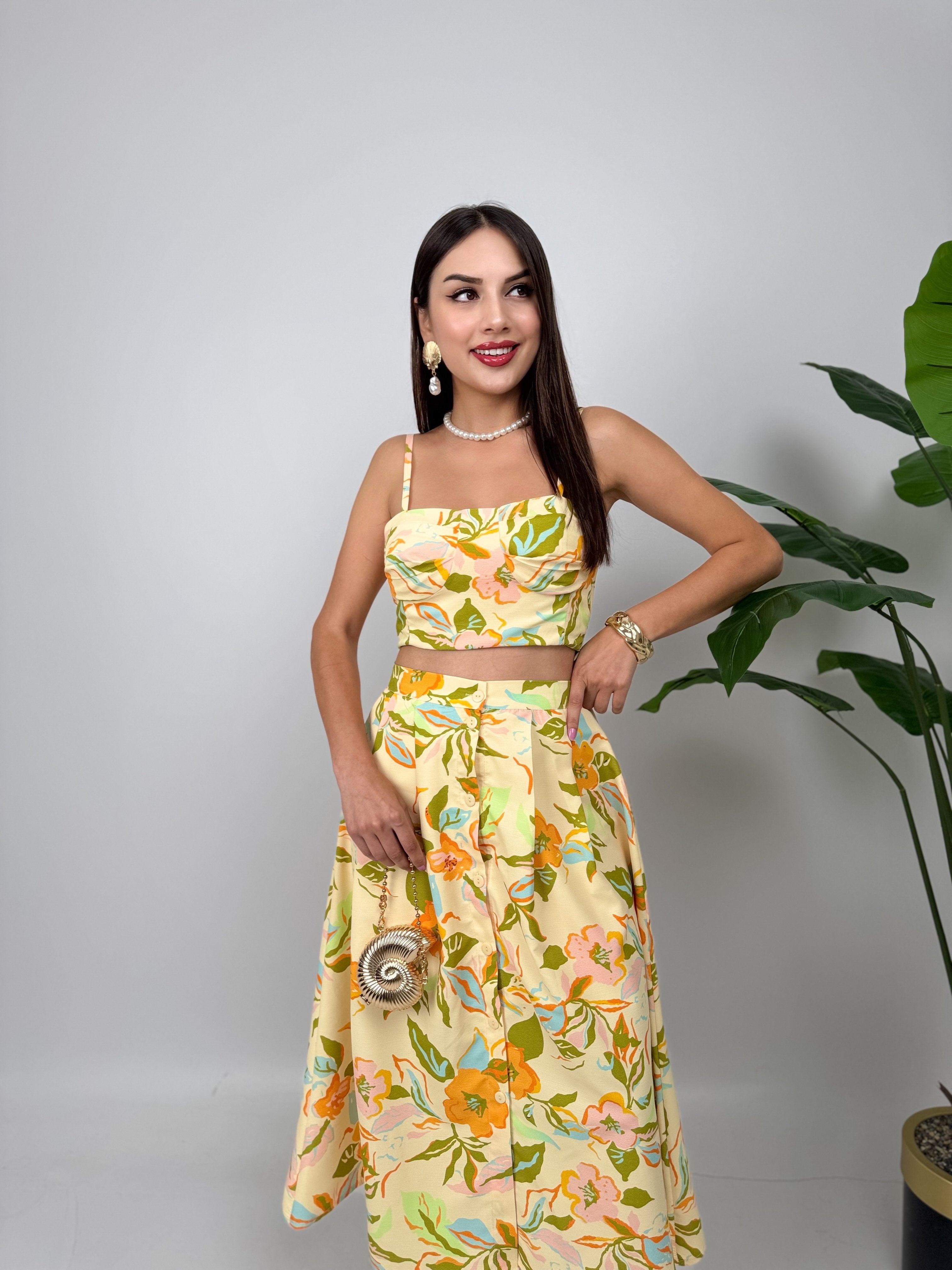 3040 DESENLİ ELBİSE