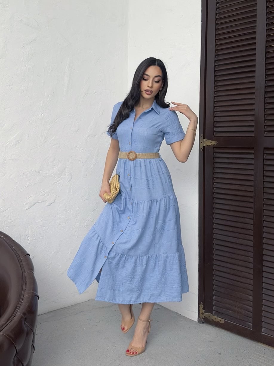 3043 BELTED DRESS