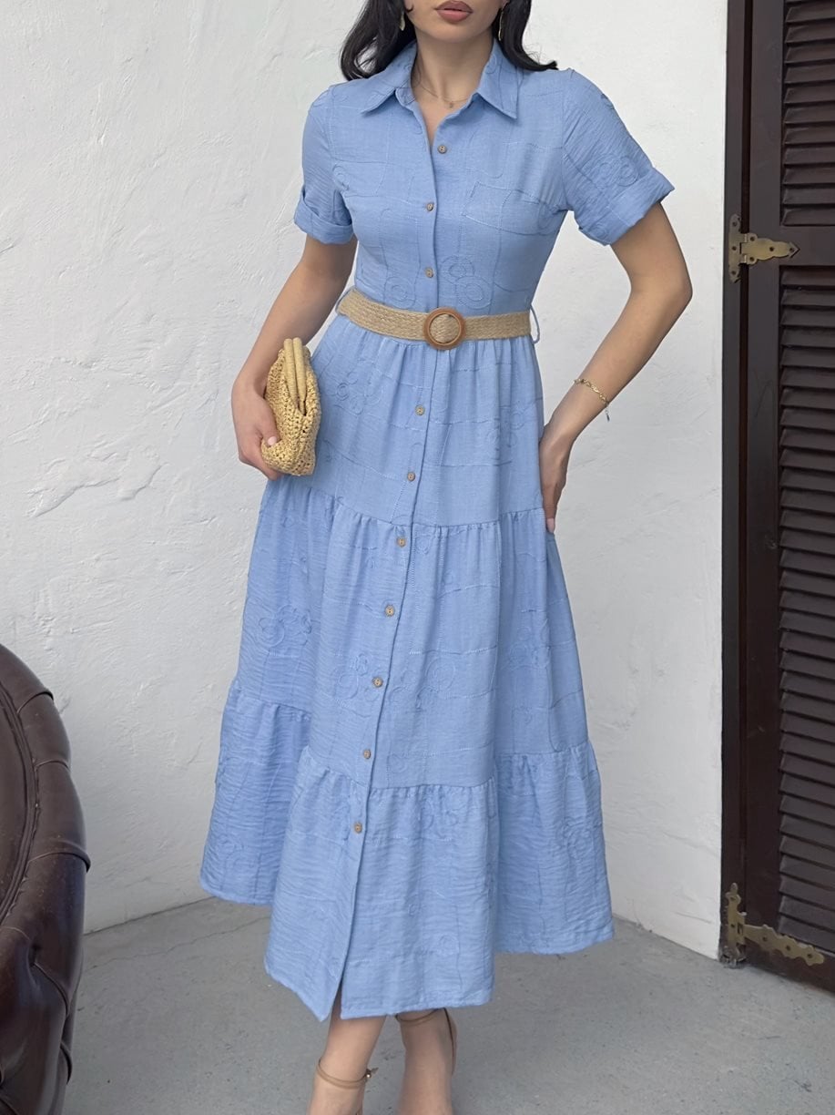 3043 BELTED DRESS