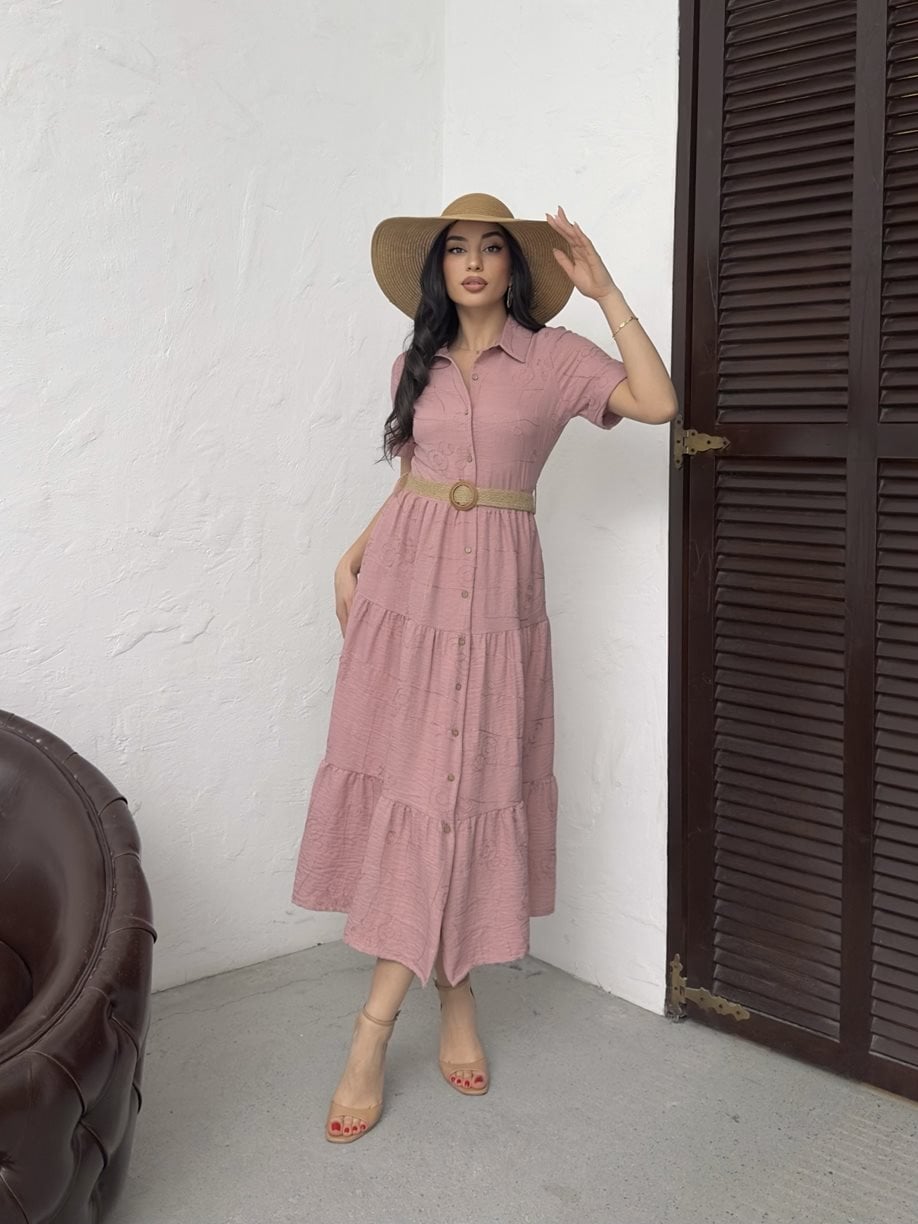 3043 BELTED DRESS