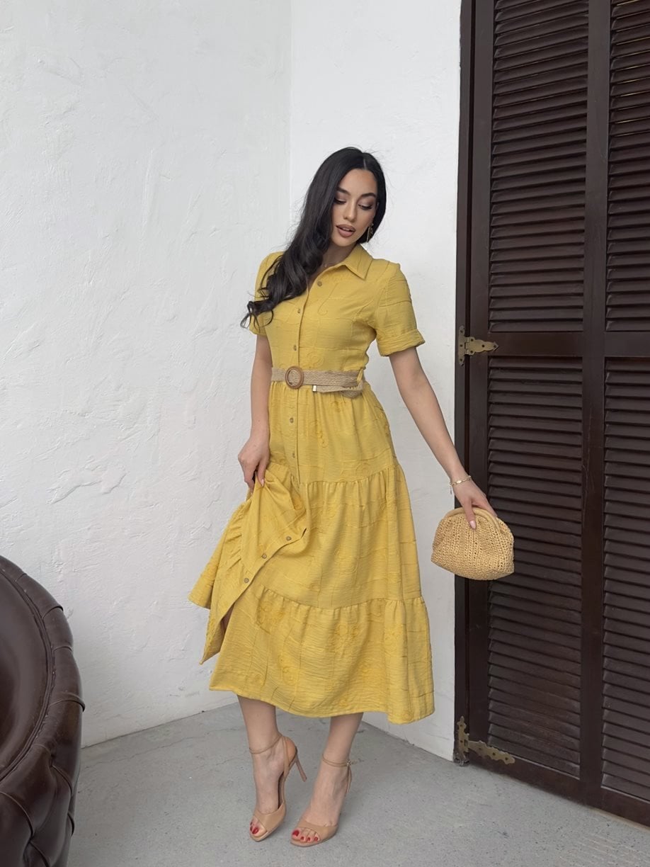 3043 BELTED DRESS