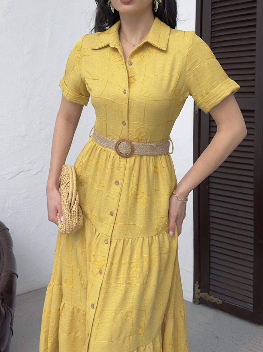 3043 BELTED DRESS