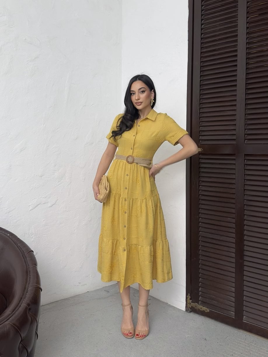 3043 BELTED DRESS