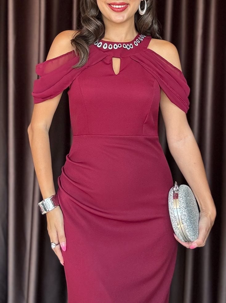 3052 OFF SHOULDER DRESS