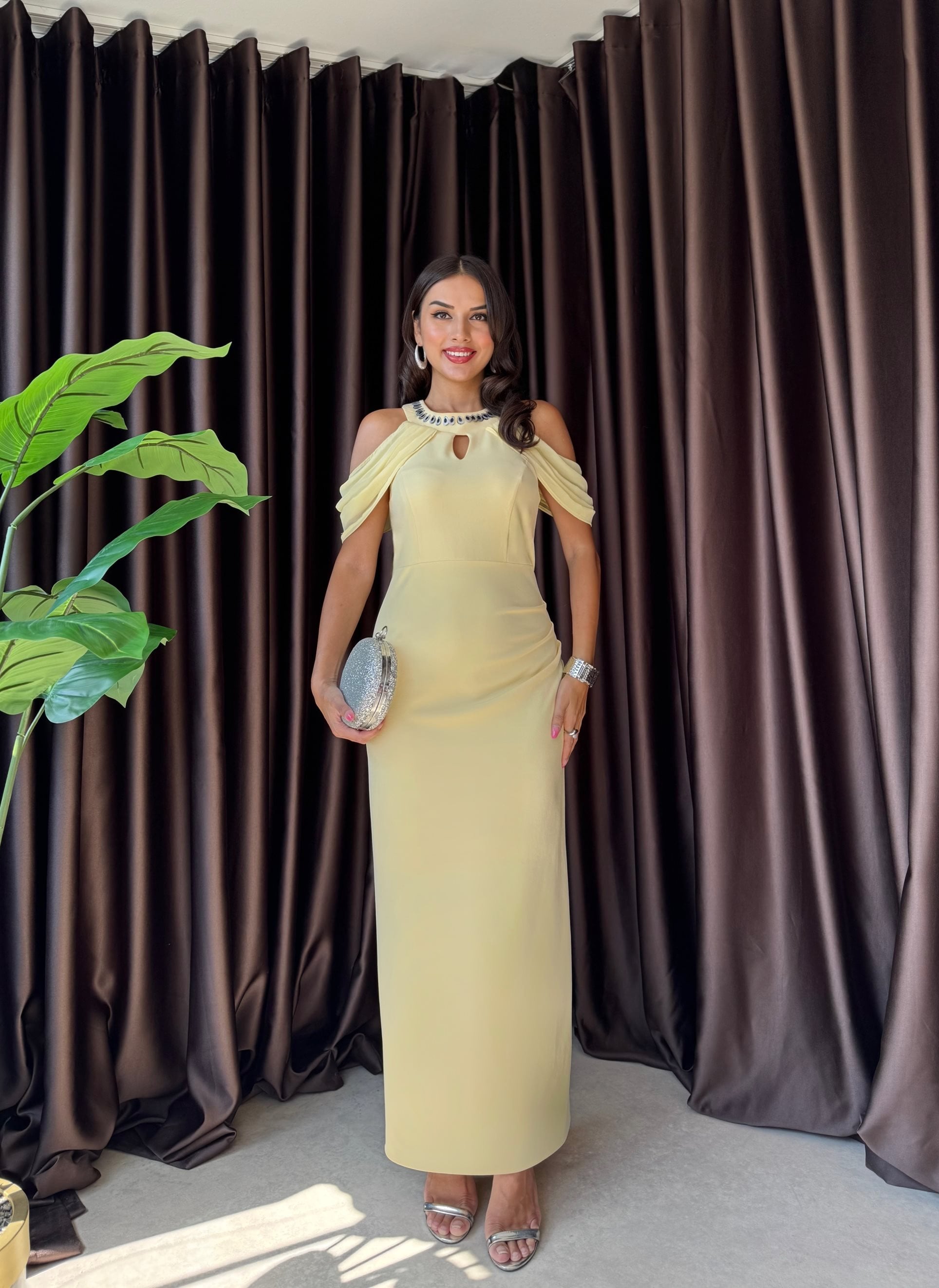 3052 OFF SHOULDER DRESS