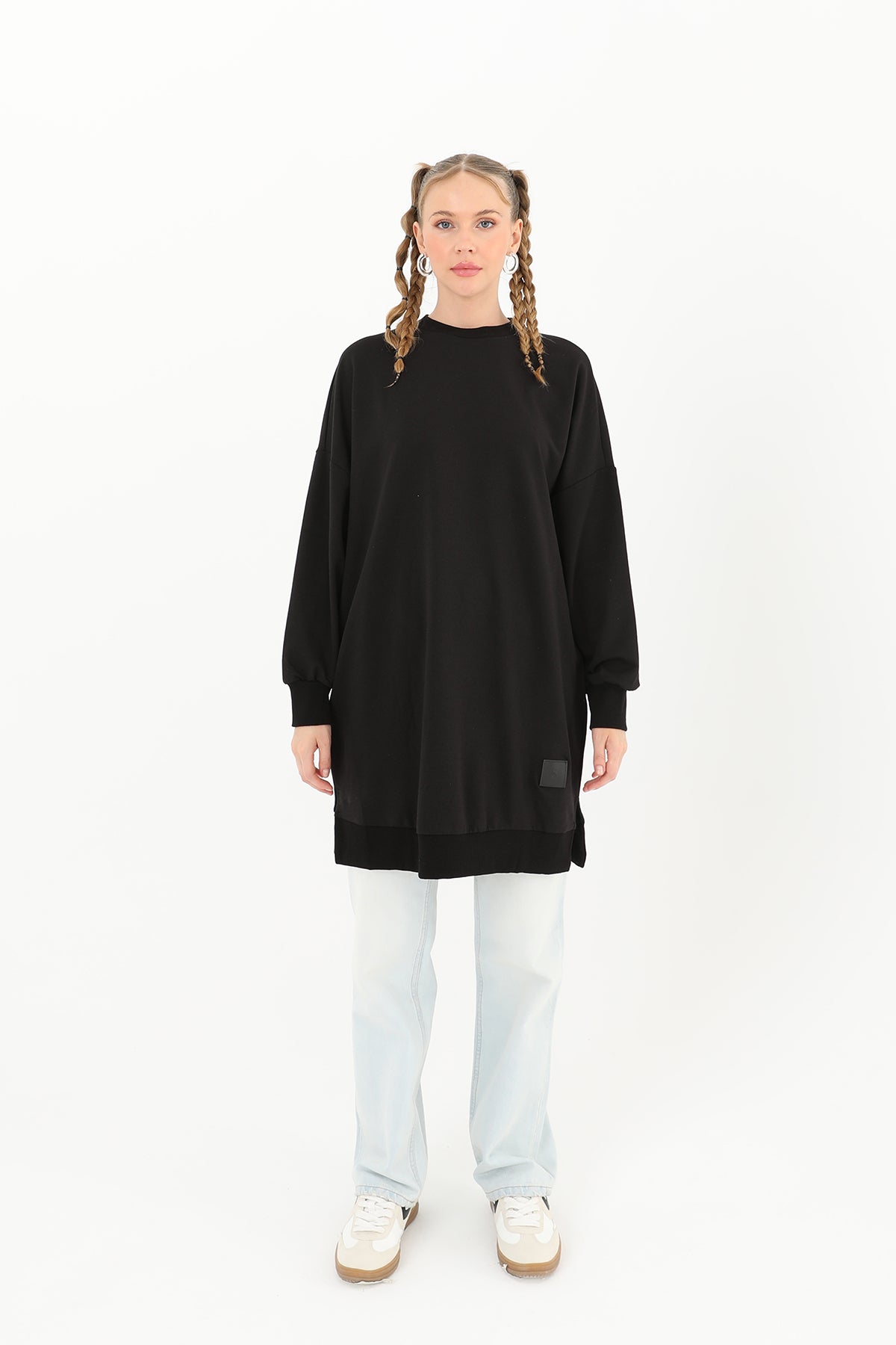 Kadın Basic Tunic - 30644TUN - BLACK