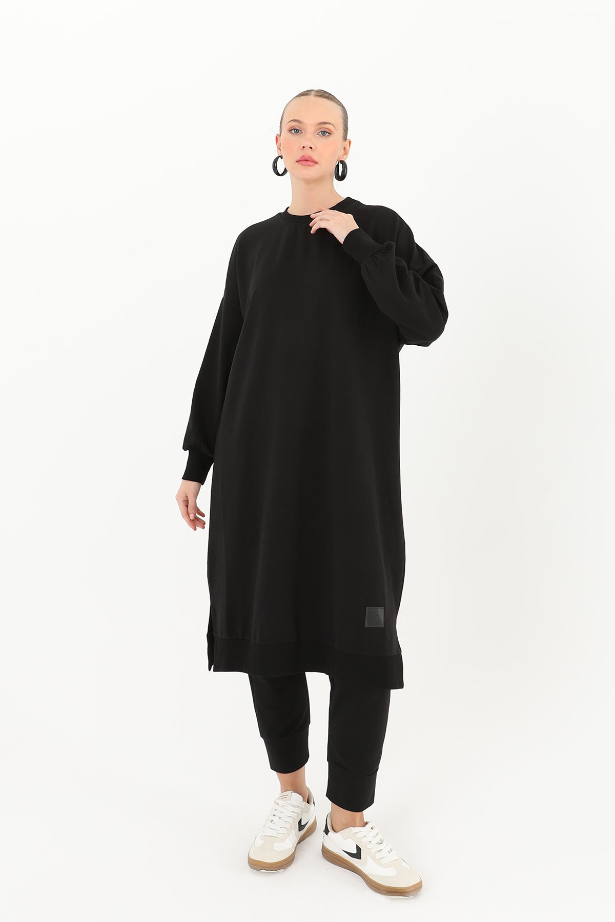 Kadın Basic Tunic - 30645TUN - BLACK