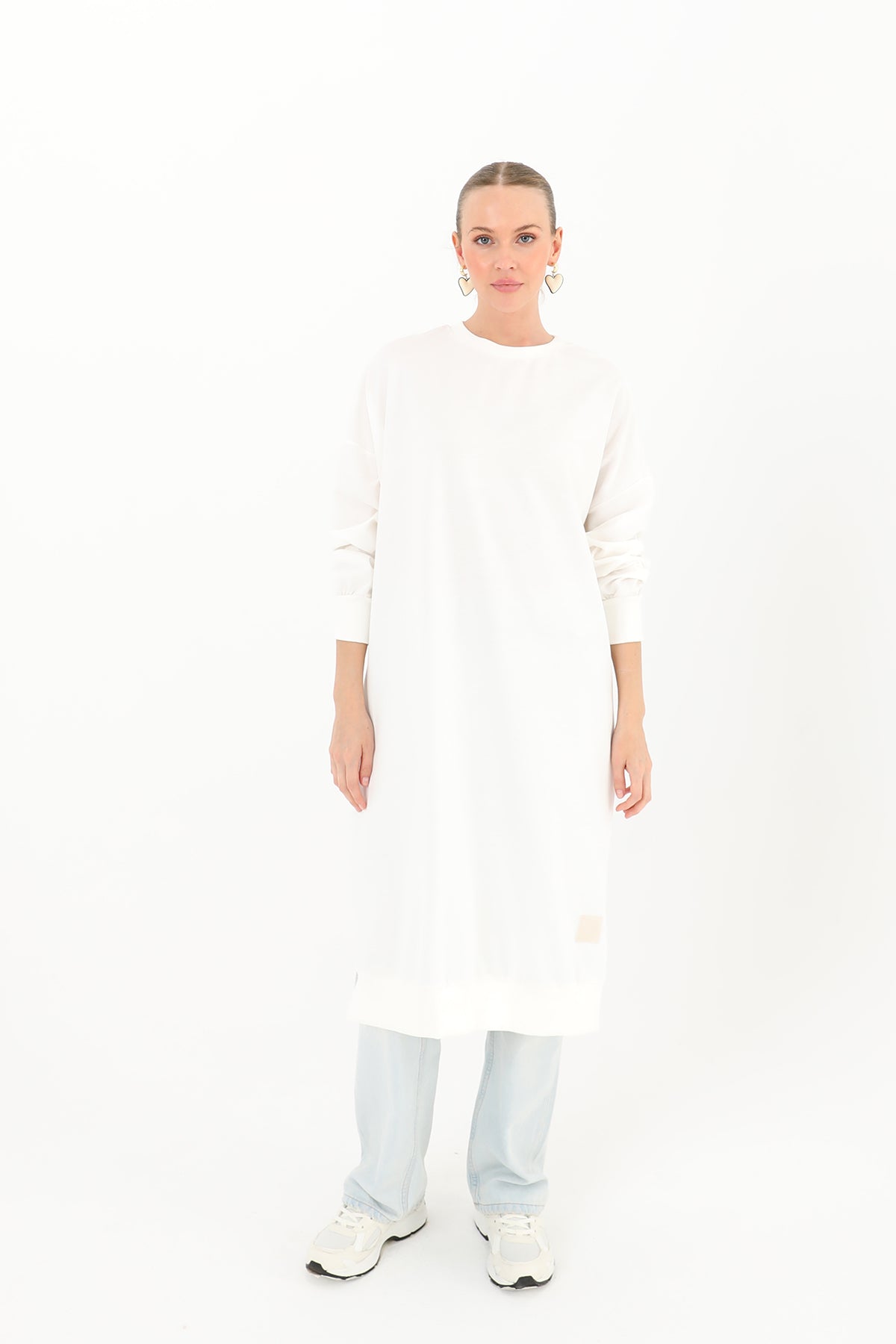 Kadın Basic Tunic - 30645TUN - ECRU