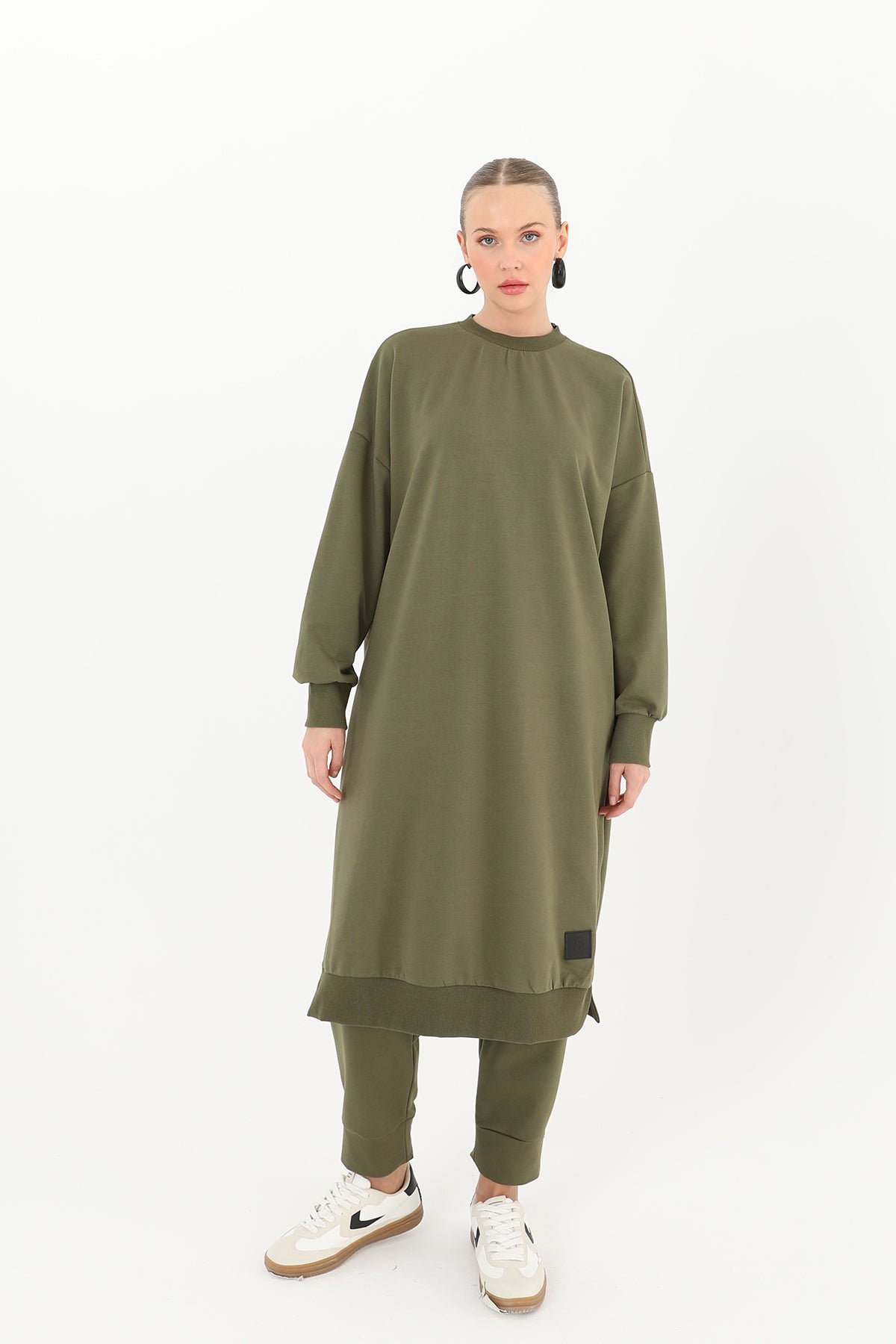 Kadın Basic Tunic - 30645TUN - KHAKI