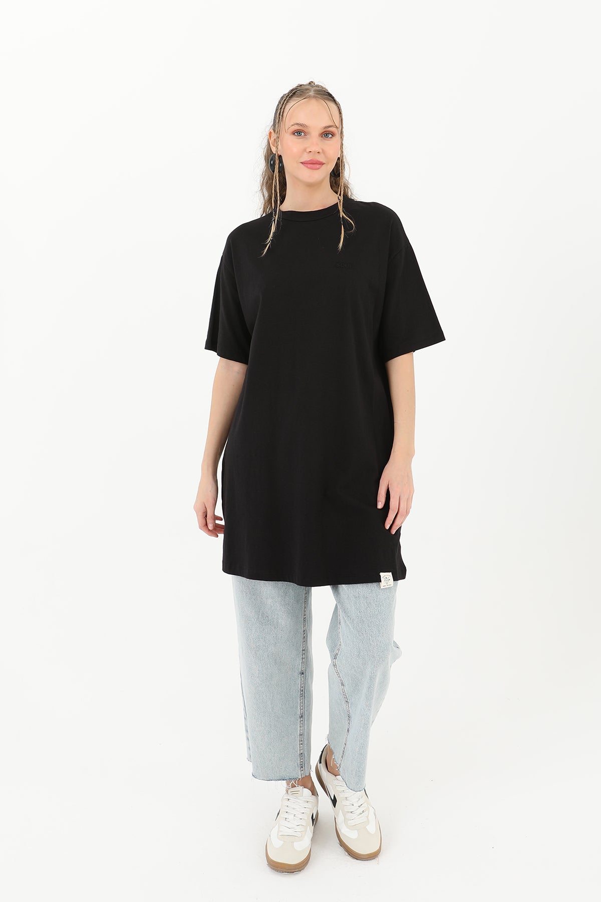 Kadın Basic T-shirt - 30727TSH - BLACK