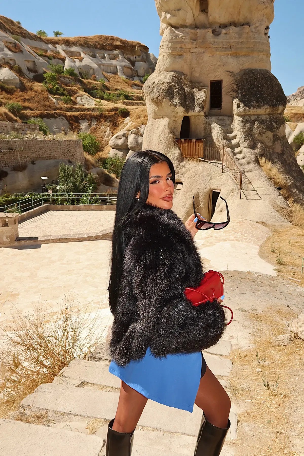 Siyah Rufina Kürk